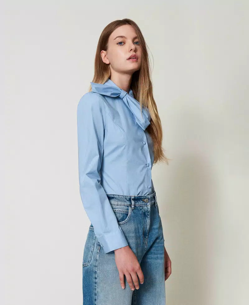 Poplin shirt with bow (CAMICIA)