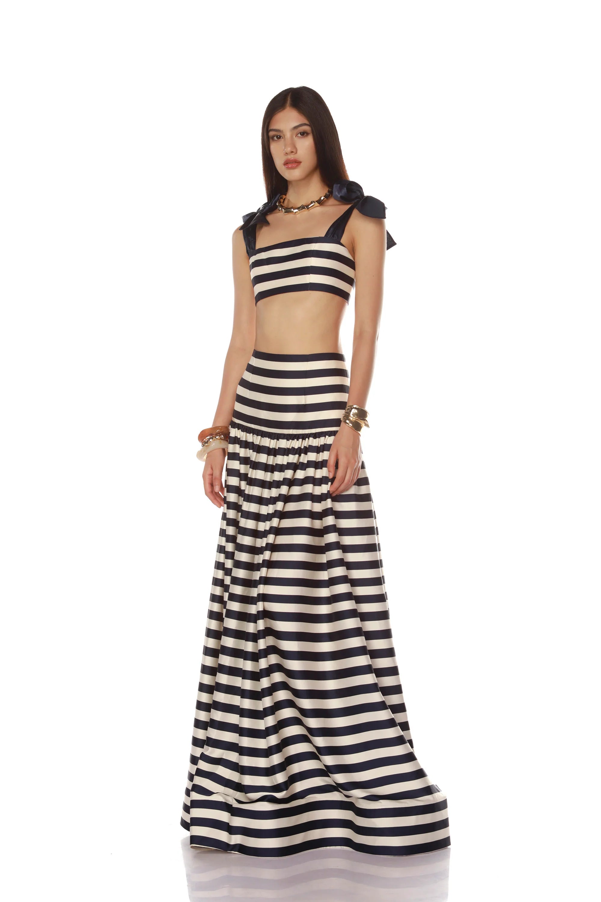 Striped MaxiI Skirt