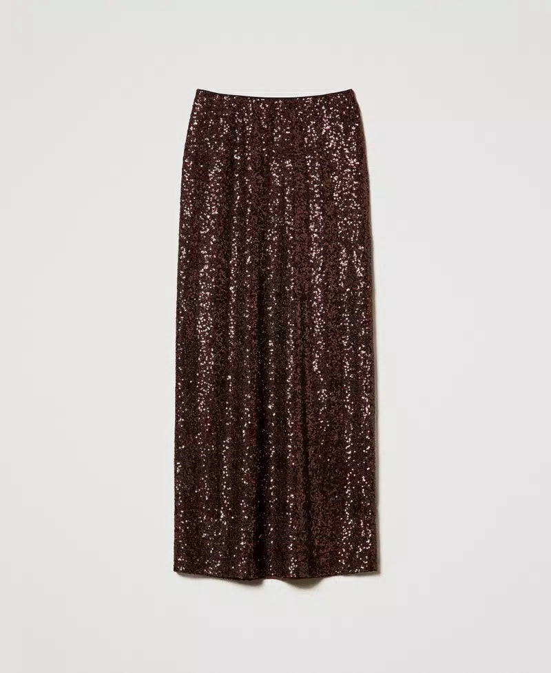 Full Sequin Long Skirt/Gonna